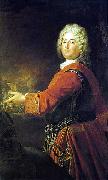 antoine pesne Portrait of Christian Ludwig Markgraf von Brandenburg Schwedt painting